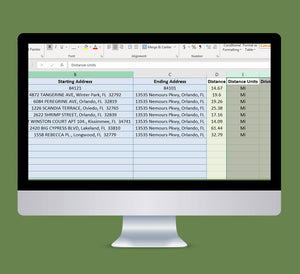 Excel Straight Line Distance Calculator  - Calculate As-The-Crow-Flies Distances in Excel